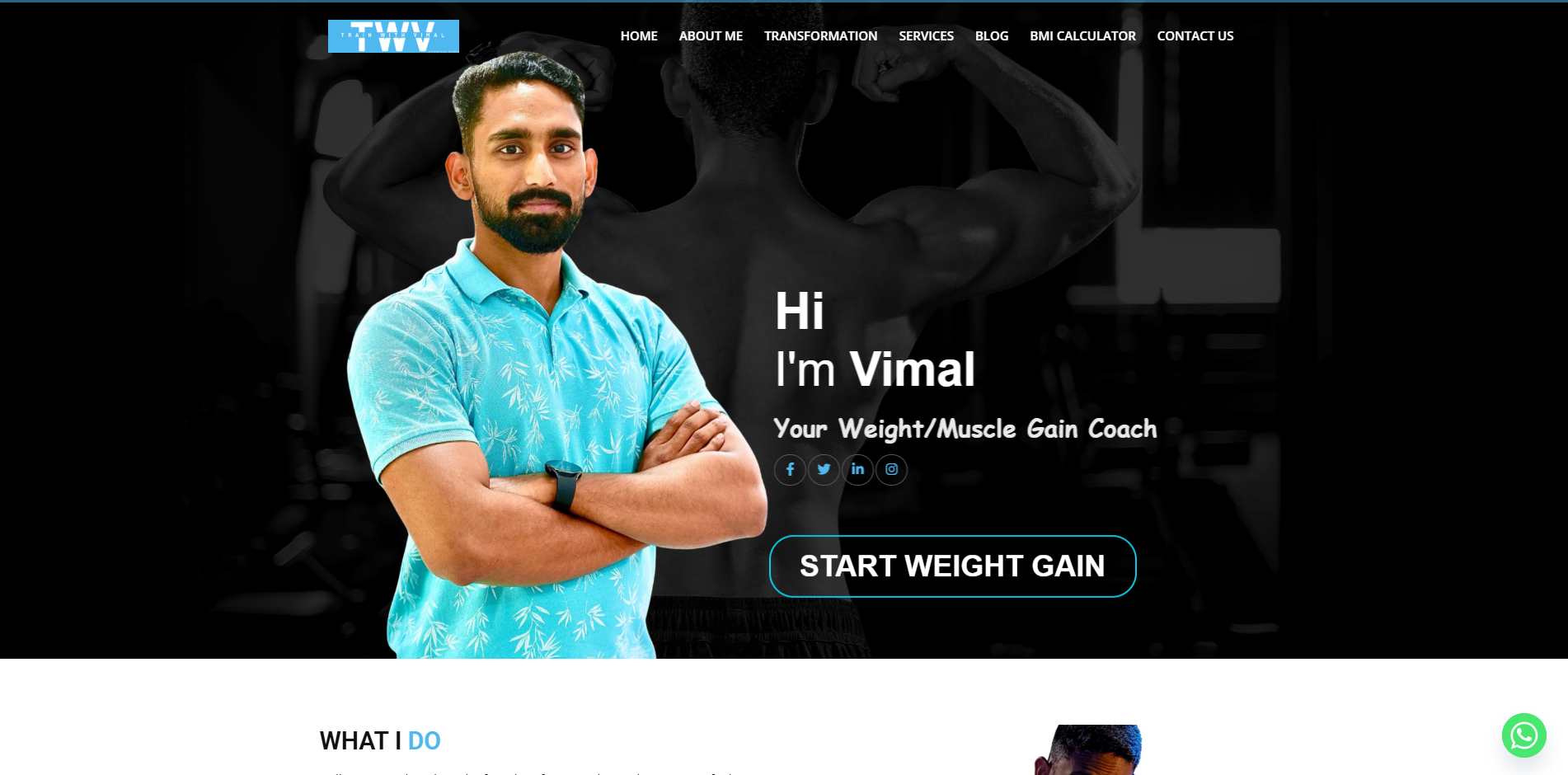 Fitness Coach Website Design by Prowave Technology